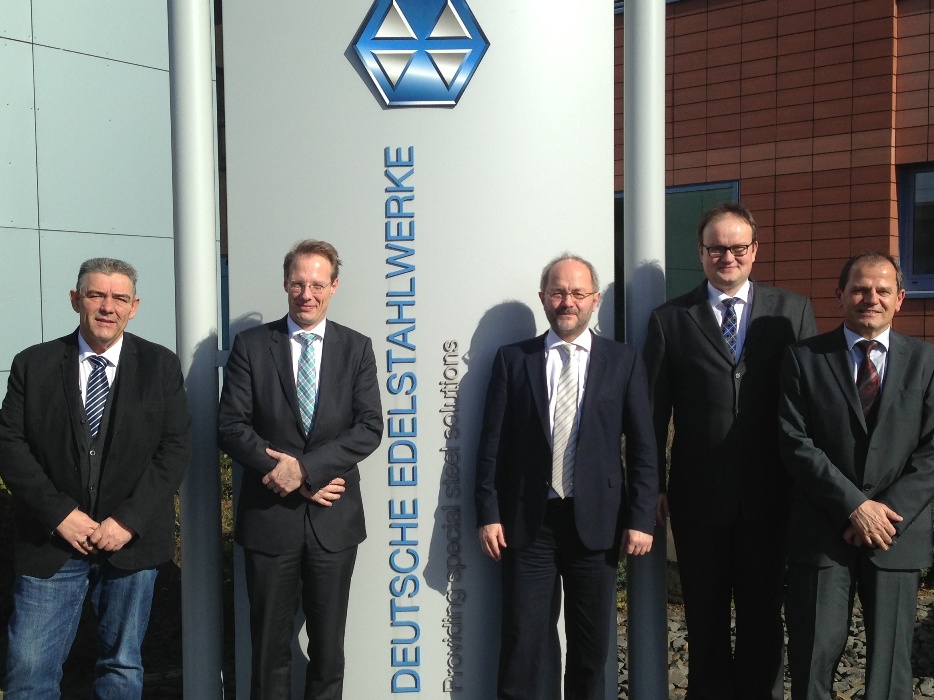 Besuch bei den Deutschen Edelstahlwerken in Geisweid